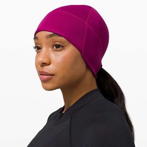 Lululemon Run for It All Beanie in Deep Fuschia